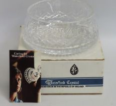 A boxed Waterford Crystal bowl, 175mm aperture