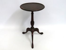 A 19thC. mahogany wine table, 500mm tall x 300mm d