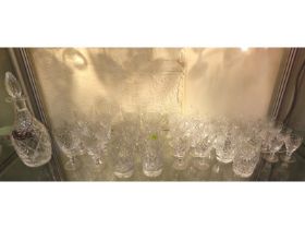 A 38 piece Webb Corbett cut glass crystal drinking