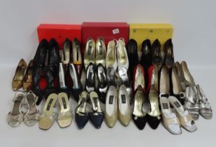 A selection of twenty pairs of fashion shoes including Robert Zur, Di Sandro, Kurt Geiger, Salvatore