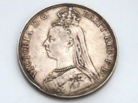 An 1889 Victorian jubilee head silver crown