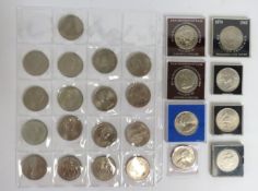 A selection of twenty five crowns including 1977 s
