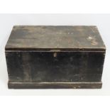 A large naval trunk once belonging to 'Lieutenant