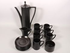 A Portmierion coffee set comprising coffee pot, se