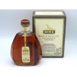A boxed Hine fine Cognac brandy, 70cl