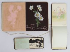Three early 20thC. autograph albums with notes & s