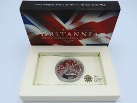 A boxed Royal Mint 2011 £2 Britannia fine silver o