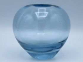 A Danish Holmegaard art glass vase of ovoid form s