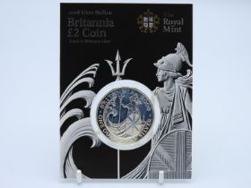 A packaged Royal Mint 2008 one ounce Britannia sil