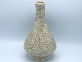 An antique Chinese Ge type crackle glazed vase of