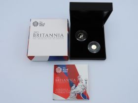 A boxed Royal Mint 2013 Britannia tenth & twentiet