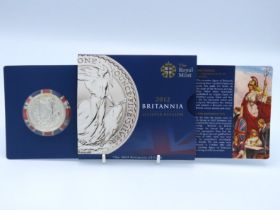 A packaged Royal Mint 2012 one ounce Britannia sil