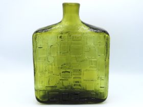 An Italian retro 1960/70s Empoli art glass bottle