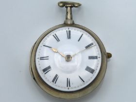 A Markwick of London verge fusee pocket watch, sil