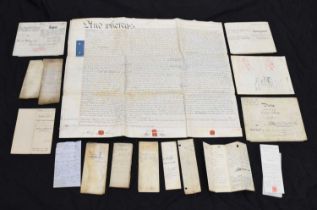 Quantity of vellum and other documents