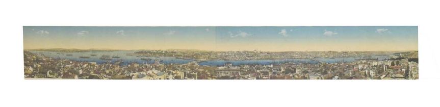 Early 20th century photographic panorama of Constantinople