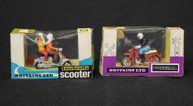 Britains - Two boxed motorcycles