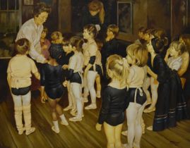 Derek Joynson, (Bristol Savages) - Oil on canvas - 'Bristol School of Dancing'
