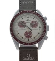 Swatch Omega Speedmaster - Gentleman's 'Mission to Pluto' watch