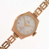 Avia - Lady's 9ct gold bracelet watch