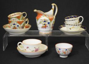 Small group of 18th century and later Worcester teawares