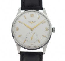 Longines - Gentleman's stainless steel cased wristwatch