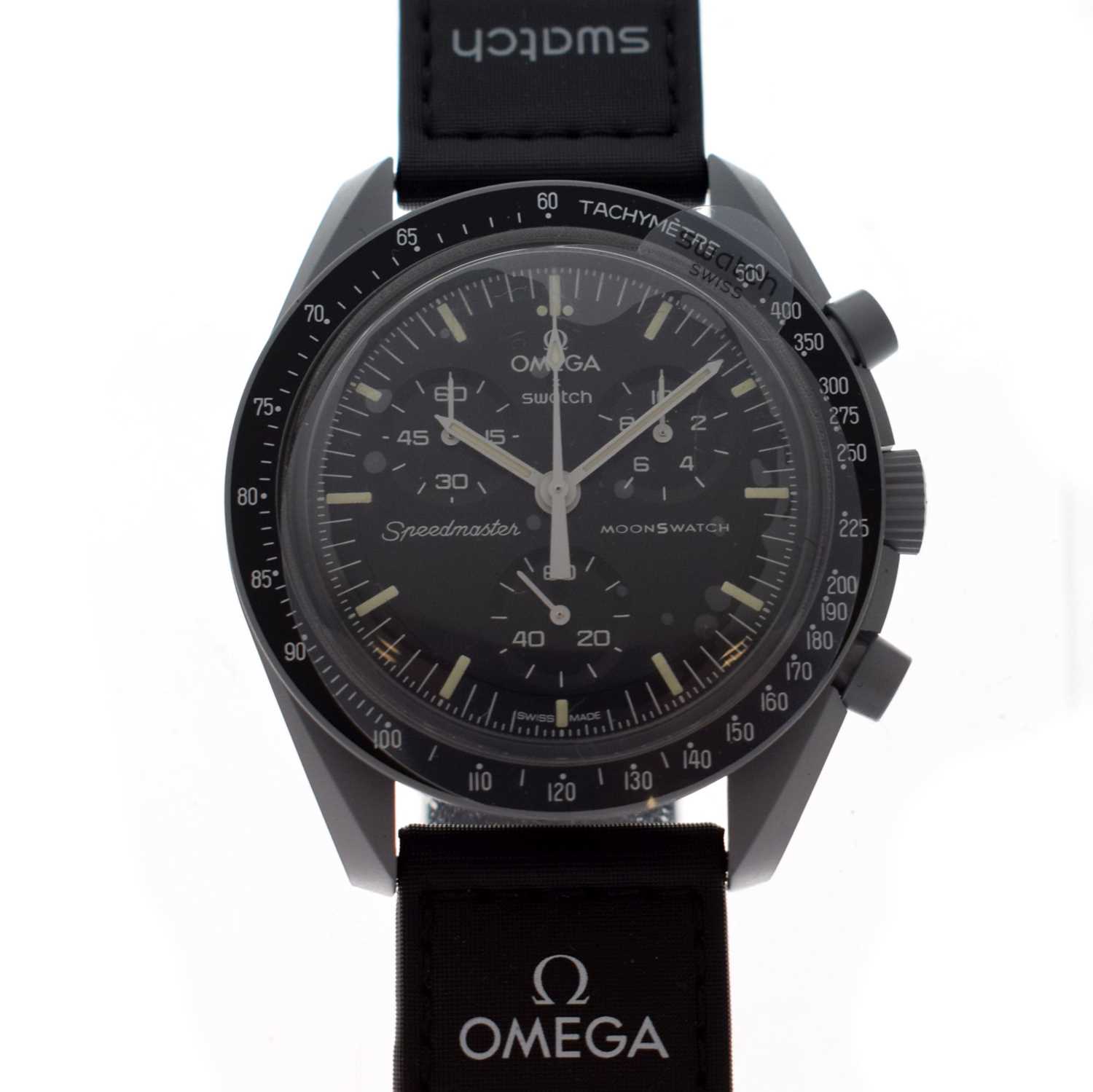 Swatch Omega Speedmaster - Gentleman's 'Mission to the Moon' wristwatch