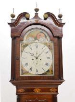 Early 19th century mahogany 8 day longcase clock, Dennett, St Helens