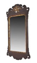 George III style fret-frame wall mirror