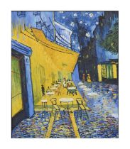 After Vincent Van Gogh - Oil on canvas - Café Terrace at Night