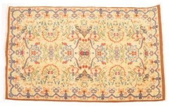 Hand-knotted wool rug