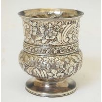George III silver cup or beaker
