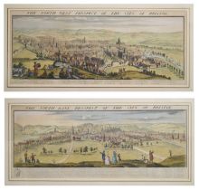 After Samuel and Nathaniel Buck - Pair of hand-coloured engravings