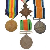 British First World War medal pair and others