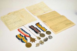 First World War British medal group awarded to Corporal Albert Rogers