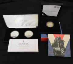 Jubilee Mint 2015 and 2016 United Kingdom Silver Britannia Pair