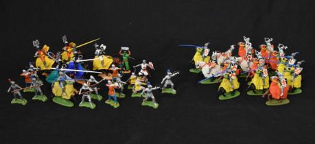 Herald (Britains) - Two mixed boxes of knight figures