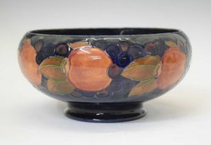 William Moorcroft Pomegranate pattern footed bowl