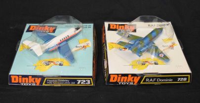 Dinky Toys - Two diecast model fighter planes