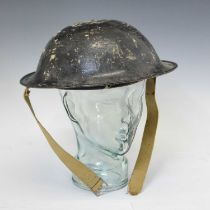 Second World War Home Guard wardens steel Brodie helmet