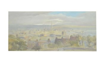 Alfred Edward Parkman (1852-1930) - Watercolour - Bristol panorama