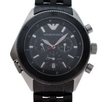 Emporio Armani - Gentleman's chronograph stainless steel wristwatch