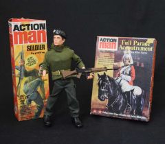 Palitoy Action Man 1970s boxed solider and Full Parade Accourtrement