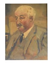 G.E. Roberts - Oil on Board - Portrait of a Gentleman