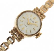 Accurist - Lady's 9ct gold cased cocktail watch