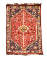 Iranian machine-made wool rug