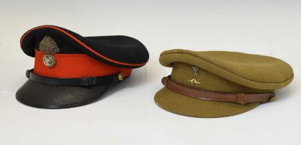 Royal Regiment of Fusiliers and Royal Corps of Signals peaked caps