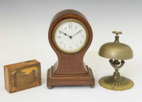 Clock, musical box and bell