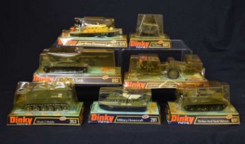Dinky Toys - Group of seven diecast model military vehicles