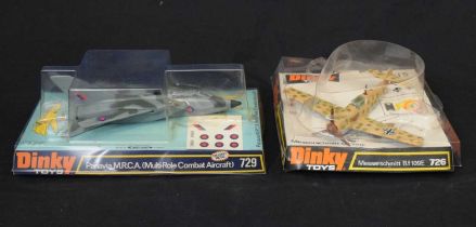 Dinky Toys - Two diecast model fighter jets